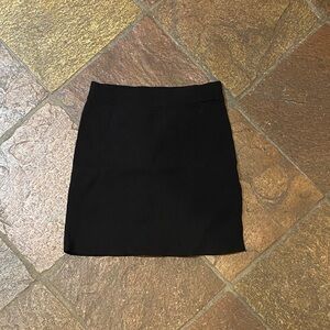 Black mini skirt